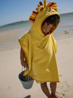 Next Jaune lion - Poncho en tissu éponge (9mths-6yrs)