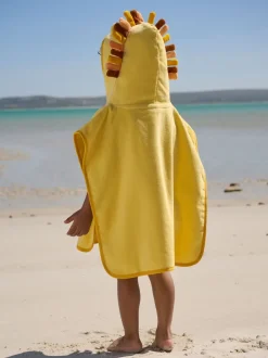 Next Jaune lion - Poncho en tissu éponge (9mths-6yrs)
