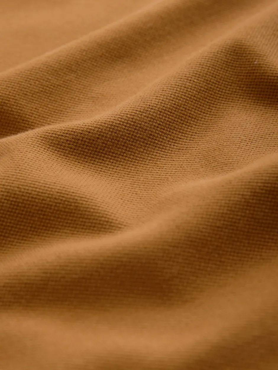 Next jaune ocre - Polo coupe classique à manches courtes et liserés Hot