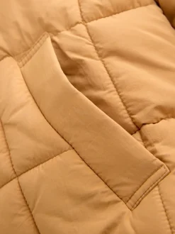 Next jaune ocre - Shower Resistant Square Quilted Coat (3-16yrs) Clearance