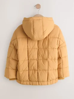 Next jaune ocre - Shower Resistant Square Quilted Coat (3-16yrs) Clearance