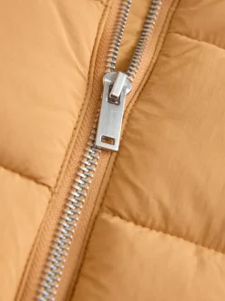 Next jaune ocre - Shower Resistant Square Quilted Coat (3-16yrs) Clearance