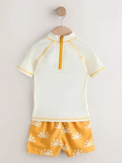 Next jaune/orange - Ensemble Sunsafe Rash Gilet et short de bain (3mois-7ans) Sale