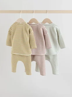 Next Jaune/rose/bleu - Ensemble 6 pièces hauts et Leggings en jersey Bébé (0mois-2ans)