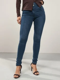 Next Jean bleu foncé - Jean skinny coupe slim à effet rehausseur Online