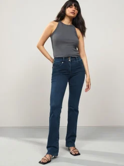 Next Jean bleu foncé - Jean slim boot cut réhaussant Hot