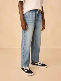 Next Jean bleu moyen - Jean charpentier à enfiler en Denim (3-16ans) Outlet