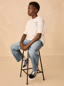 Next Jean bleu moyen - Jean charpentier à enfiler en Denim (3-16ans) Outlet