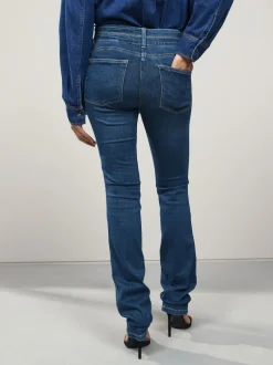 Next Jean bleu moyen - Jean slim boot cut réhaussant Hot