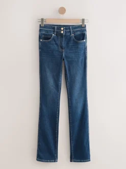 Next Jean bleu moyen - Jean slim boot cut réhaussant Hot