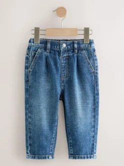 Next Jean bleu moyen - Jeans à plis (3mths-7yrs) Sale