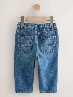 Next Jean bleu moyen - Jeans à plis (3mths-7yrs) Sale