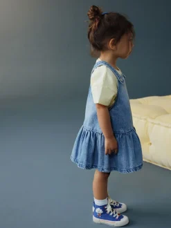 Next Jean bleu moyen - Robe Peplum Pinafore (3mois-8ans) Best