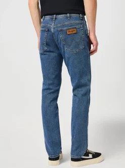 Wrangler Jean bleu moyen - Coupe ajustée Texas Jeans Discount