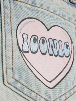 River Island Jean droit Loveheart Graffiti