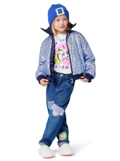 Billieblush Jean en Denim à logo avec détails appliqués Best