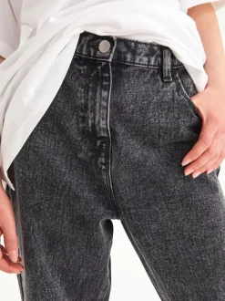 Next Jean gris - Jean mom 100 % coton (3-16ans) Discount