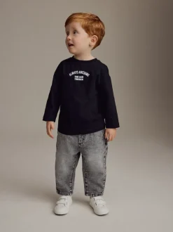 Next Jean gris - Jeans à plis (3mths-7yrs) New