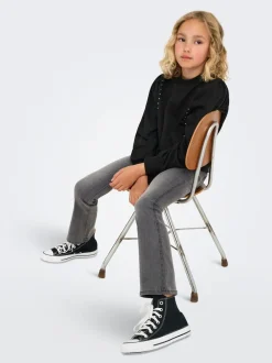 ONLY KIDS Jean gris évasé Hot