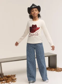 Levi's Jean ample taille haute en jacquard imprimé Léopard Outlet