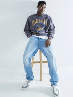 River Island Jean stretch droit Sale