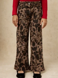 Reiss Jean évasé Wilma à imprimé léopard Best