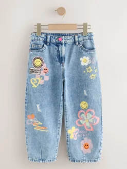 Next Jena bleu - Jean SmileyWorld® Barrel (3-16ans) Sale