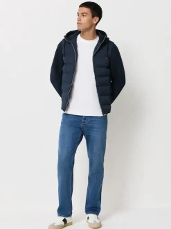 Next - Ajustement droit - Jean Motionflex Jena bleu - ThermoGen Hot