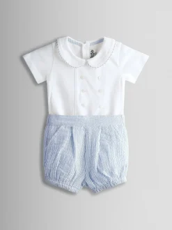 Jojo Maman Bébé Classic Body & Rayure Shorts Ensemble 2 Pieces Discount