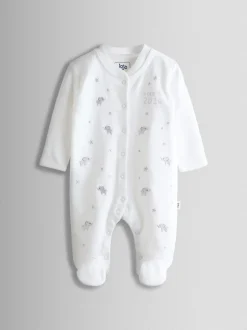 Jojo Maman Bébé Combinaison de nuit brodée Born In 2026 Clearance