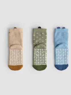 Jojo Maman Bébé 3-Lot dinosaures extra épais Chaussettes New