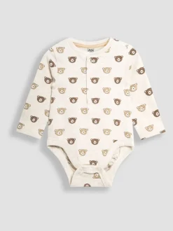 Jojo Maman Bébé Ours imprimé et Appliqué Pocket Bodies 2 Pack Discount