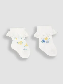 Jojo Maman Bébé 2{Paquet de chaussettes à froufrous Outlet