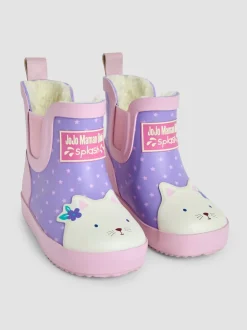 Jojo Maman Bébé Wellies à cheville Cosy Lined Cat Outlet