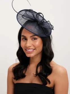 Jon Richard Fascinateur à nœud tissé bleu marine Sale