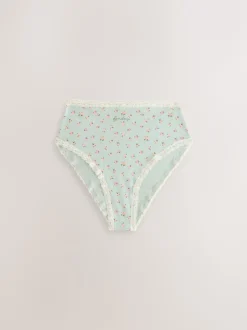 Next Jours de la semaine - Culotte en coton et dentelle 7 Pack Jambe haute taille haute Best