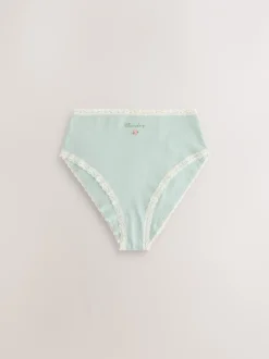 Next Jours de la semaine - Culotte en coton et dentelle 7 Pack Jambe haute taille haute Best