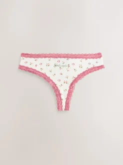 Next Jours de la semaine - Culotte en coton et dentelle 7 Pack String Outlet