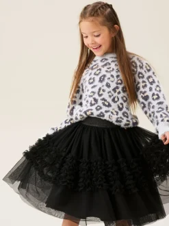 Angel & Rocket Jupe Sallie en maille à volants Discount