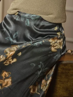 Fat Face Jupe FatFace imprimée en satin Hot