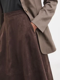 JD Williams Jupe mi-longue en daim New