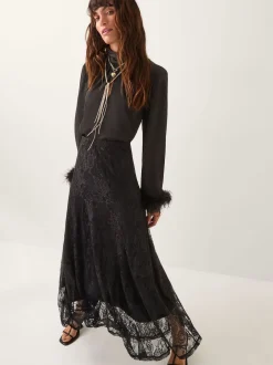 Monsoon Jupe longue Luna en dentelle Sale