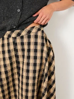 Fat Face Jupe mi-longue à carreaux FatFace