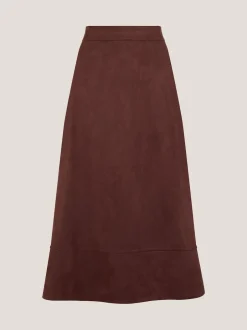 Monsoon Jupe mi-longue Rowan en suédine Outlet