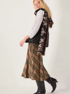 Monsoon Jupe mi-longue Willa à carreaux Outlet