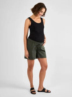 Jojo Maman Bébé kaki - Maternity Lin Blend Short Online