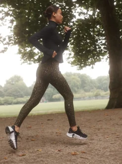 Next Kaki imprimé animal - Legging d’extérieur doublé en polaire à poignée chaude Outlet