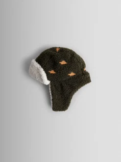 Jojo Maman Bébé Khaki Dino (en) - Chapeau de trappeur Outlet