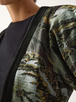 Monsoon Kimono Delta imprimé en velours