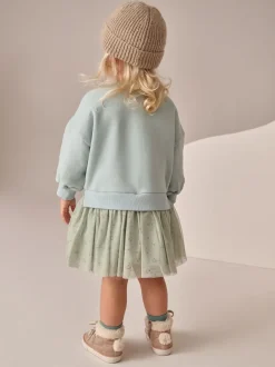 Next - Robe de soirée en sweat (3 mois-7 ans) Lapin bleu Best
